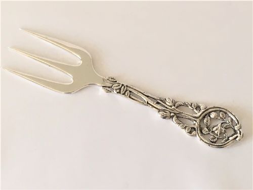 A  Fabulous Edwardian Tea Table Silver Serving Fork.