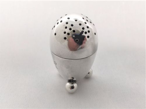fig 1. A gorgeous Victorian silver egg pepper.