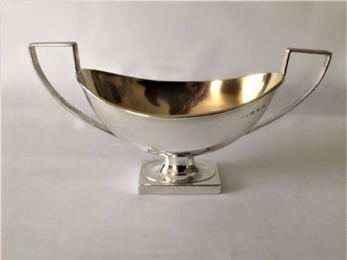 A Fine Victorian Silver Gilt Condiment Boat.