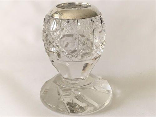 An Unusual Edwardian Silver Mounted Match Striker.