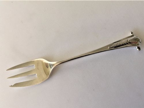 a rare onslow pattern silver oyster fork - CATEGORY: ANTIQUE SILVER - DATED VICTORIAN