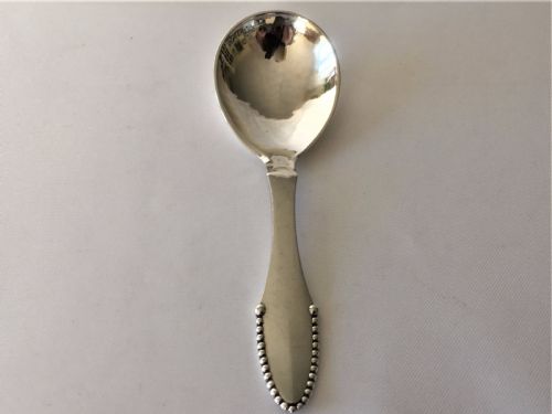 A Superb Georg Jensen Silver Caddy Spoon