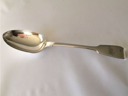 A Rare York Silver Serving Spoon.