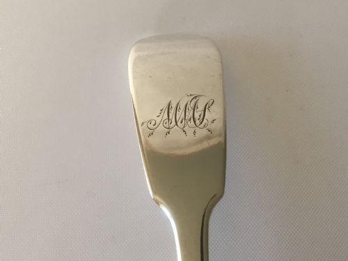 fig 1. A rare York silver serving spoon.