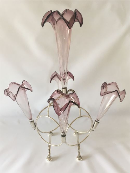 A Fabulous Silver Plated Victorian Epergne.