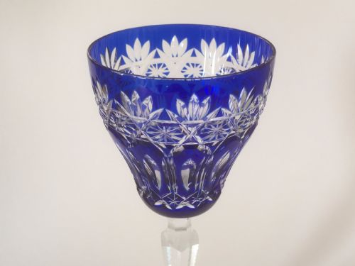fig 1. A stunning Bohemian cut hock glass.