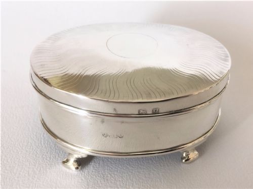 A Charming George V Silver Trinket Box
