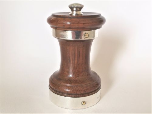 An Edwardian Silver Mounted Pepper Grinder
