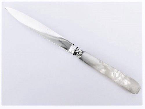 A Silver Bladed George IV Letter Opener