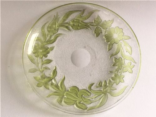 A Superb St. Louis Acid Etched Dish