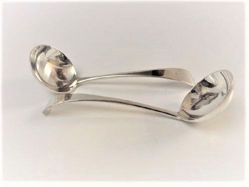 A Quality Pair of Victorian Silver Gravy Ladles