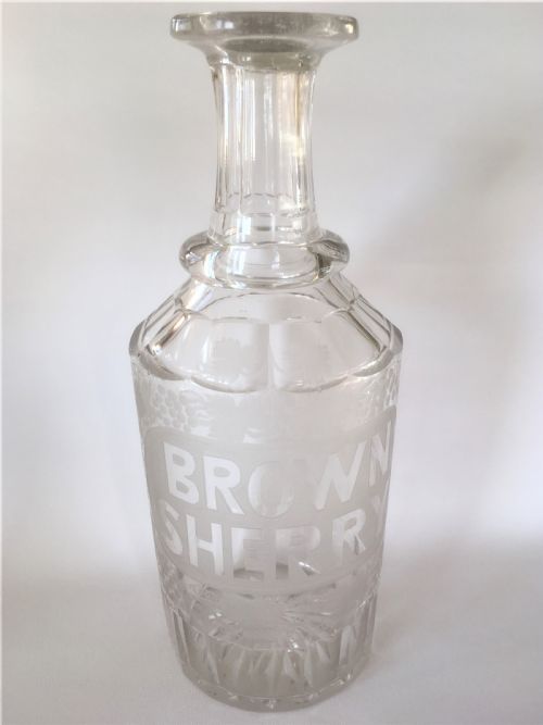 fig 1. A set of three very rare Victorian bar bottles