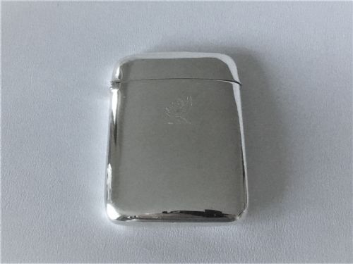 A Stylish Victorian Crested Silver Card Case