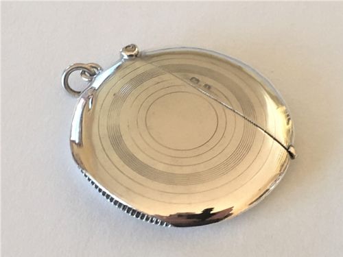A Rare Edwardian Circular Silver Vesta