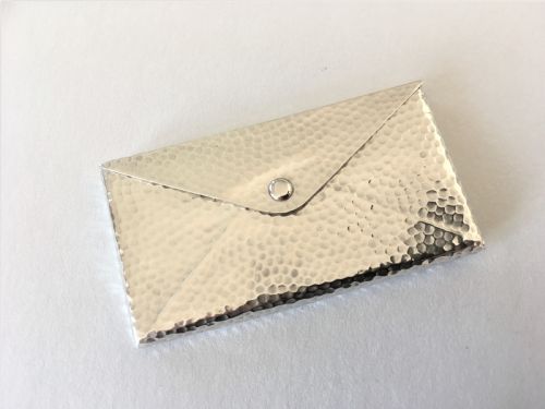 fig 1. An Arts & Crafts novelty silver card 'envelope'