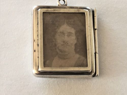 A Rare Edwardian Silver Stamp Case/photo Frame
