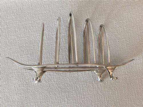 fig 1. A handsome Art Nouveau silver toast rack