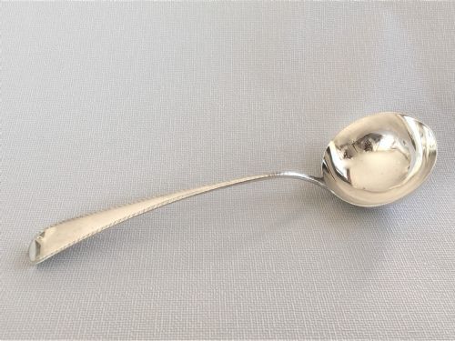 An 18th Century Small Silver Soup Ladle