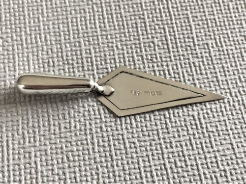 A Victorian Novelty Silver Trowel Bookmark