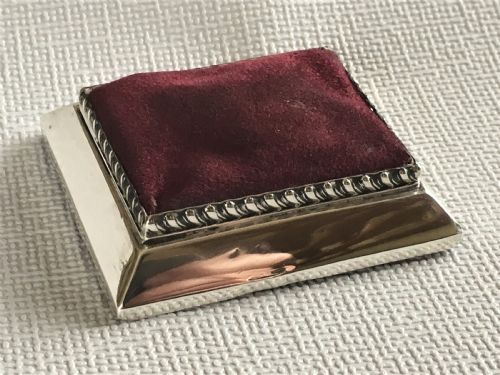 An Unusual Chester Silver Table Pincushion