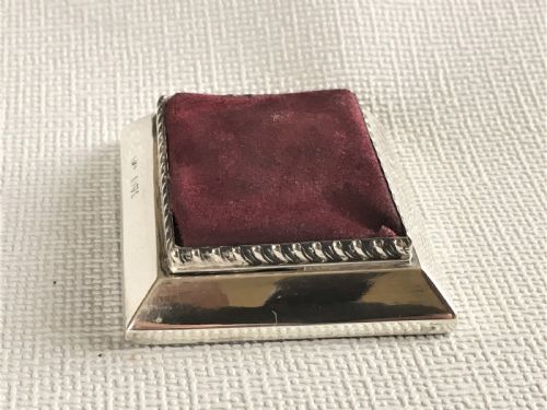 fig 1. An unusual Chester silver table pincushion