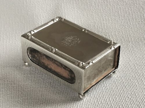 An Edwardian Silver Table Matchbox