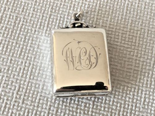 fig 1. A rare silver double stamp case