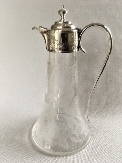 A Fabulous Silver Plated Victorian Claret Jug