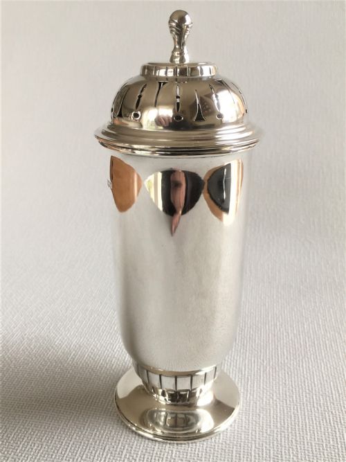 A Quality Art Deco Silver Sugar Caster