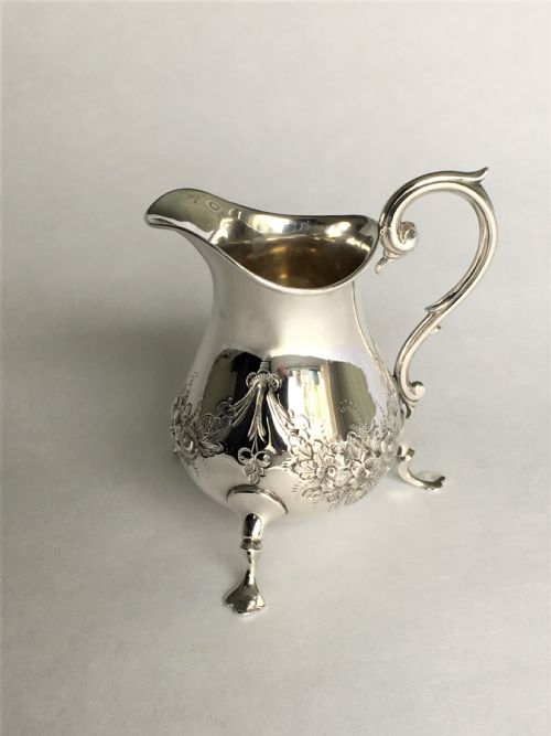 A Pretty Victorian Small Silver Cream Jug