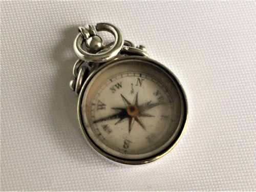A Victorian Silver Fob Compass