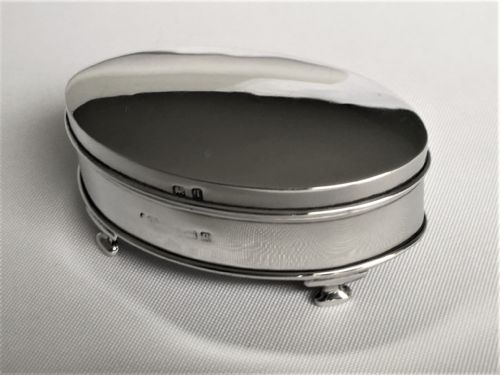A Charming Small Silver Trinket Box