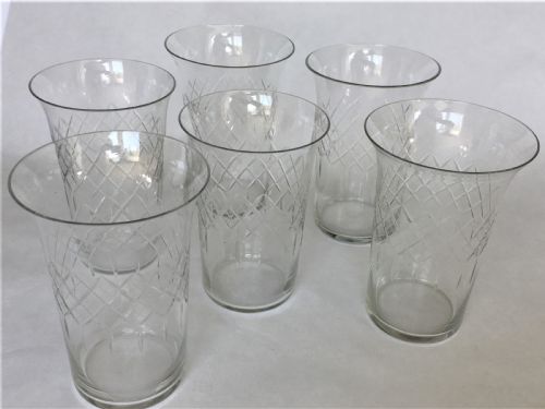 A Delightful Set of 6 Edwardian Water Glasses
