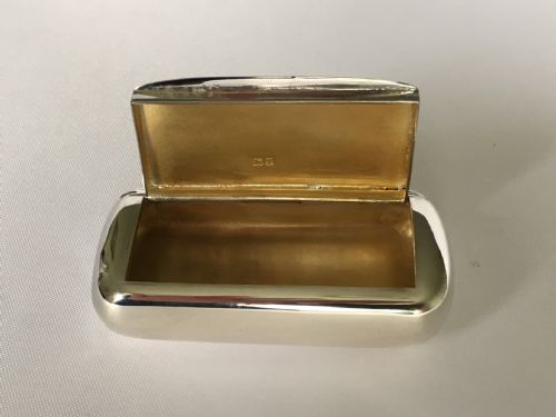 A Handsome Chester Silver Gilt Snuff Box