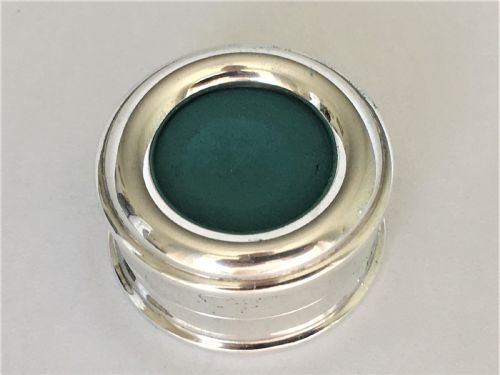 A Rare Silver & Enamel Snooker/billiards Cue Chalk Holder