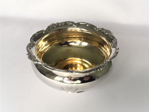fig 1. A Regimental Royal Fusiliers silver bowl
