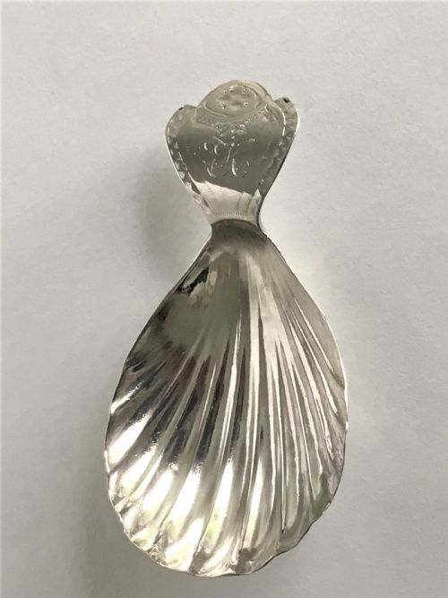 A Late 18th Century Silver Caddy Spoon