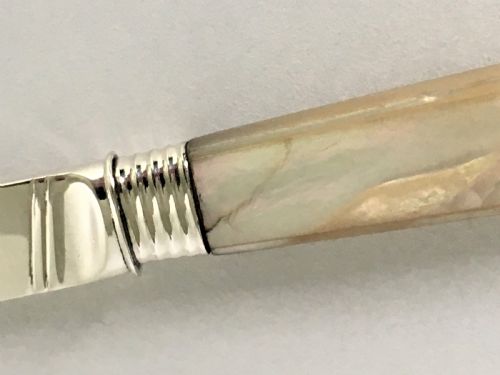 fig 1. A good Georgian silver & mother-of-pearl letter opener