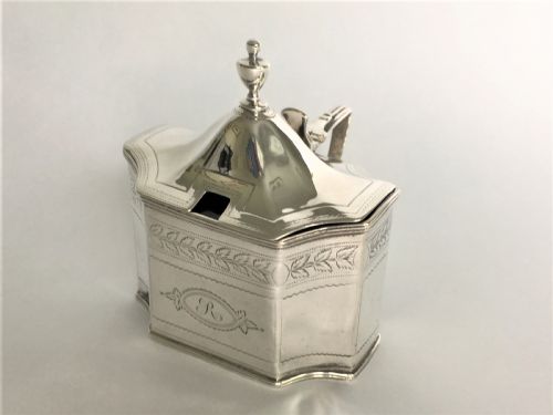 A Fabulous Large Georgian Silver Mustard Pot