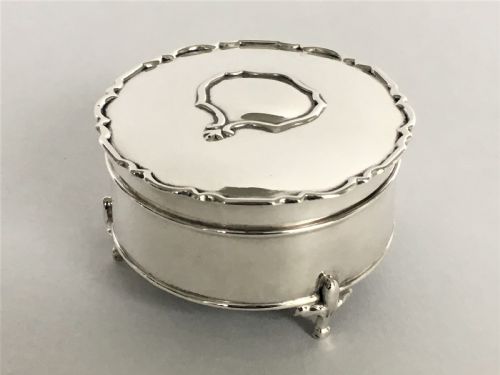 A Mappin & Webb Silver Trinket Box