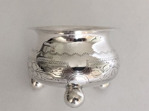 fig 1. A pre-revolution Russian silver gilt salt tub