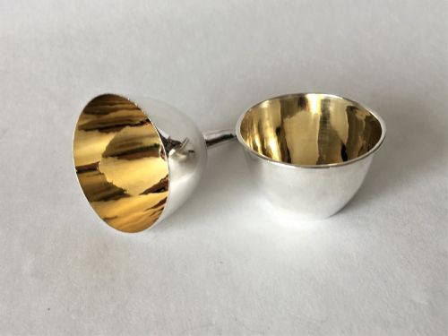 fig 1. A superb Victorian small silver gilt wine funnel