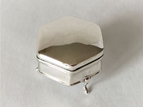 A Delightful Small Chester Silver Trinket Box