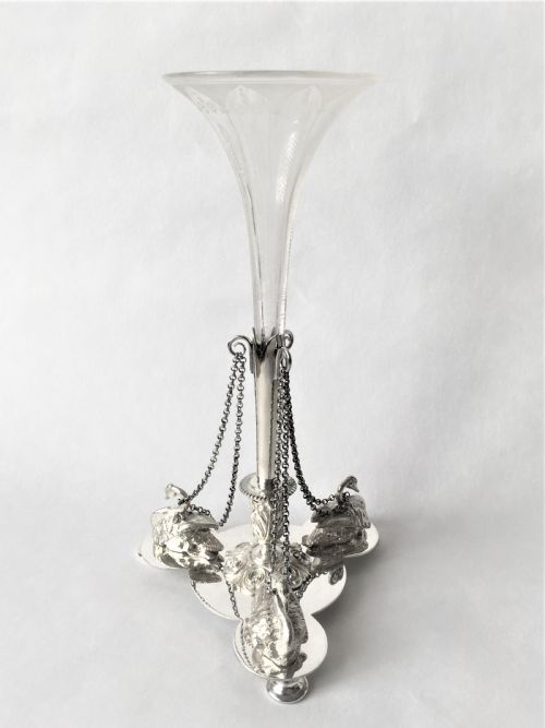 A Lovely Victorian Silver Plated Epergne