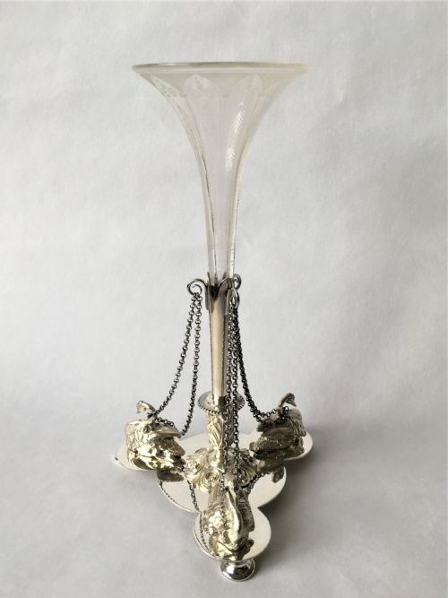 fig 1. A lovely Victorian silver plated epergne