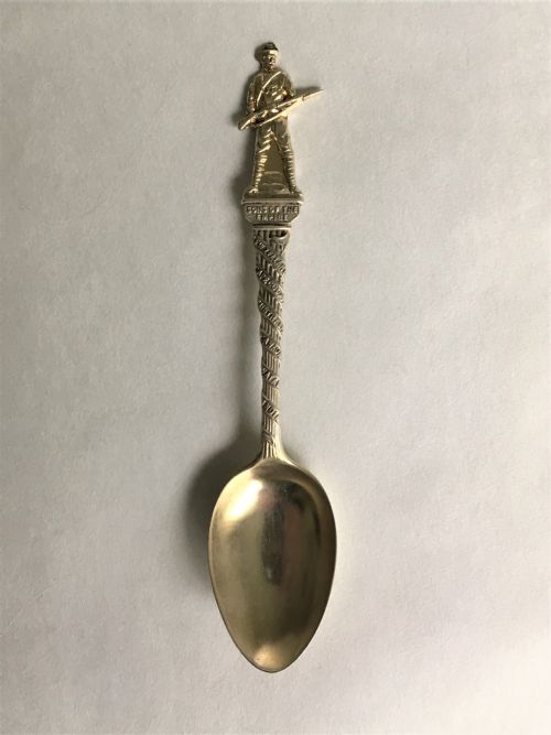 fig 2. A harlequin set of 5 Victorian silver souvenir spoons