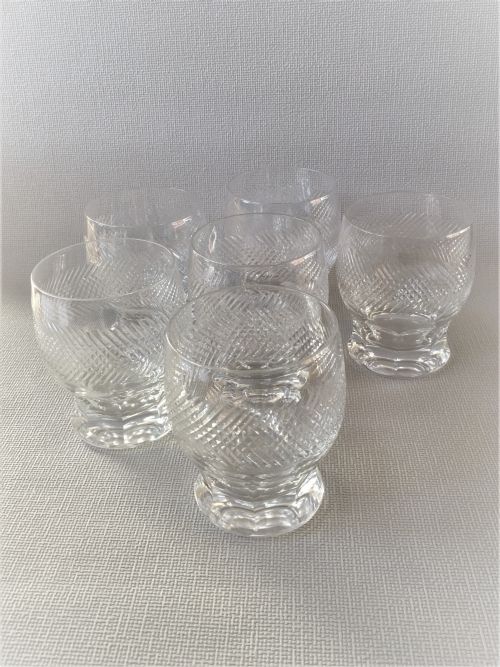 A Lovely Set of Six Small Edwardian Water Tumblers