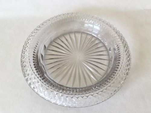 fig 1. An extremely rare Regency cut glass decanter coaster