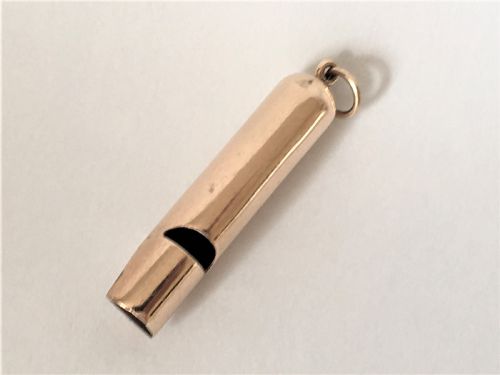 A Rare Victorian 9ct. Gold Dog Whistle