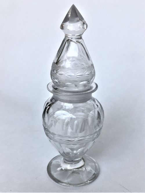 A Rare 18th Century Glass Dry Mustard Jar